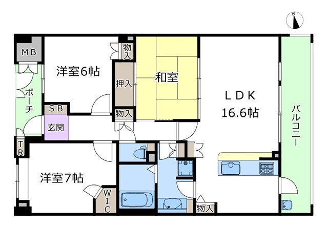 【間取り】 | イトーピア豊中緑丘ロジュマン | エイブルにて取扱い可能な住宅ローンは、全部で10種類以上！お客様にピッタリの住宅ローンを当社のFPよりご案内させて頂きます。住宅ローンのご相談だけでも、お気軽にご相談下さいませ。