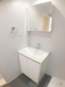 愛知県名古屋市南区1棟売り投資マンション【ディアコート堤】の独立洗面台