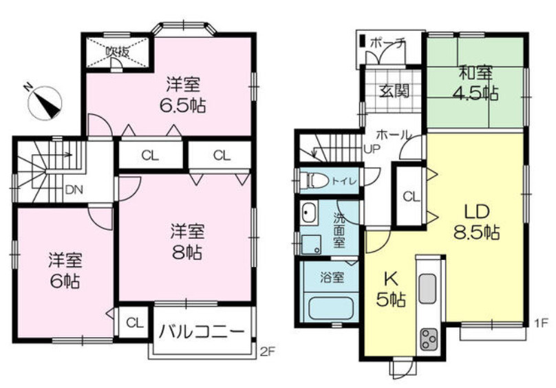 加古川市尾上町口里　中古戸建の間取り|4LDKです。