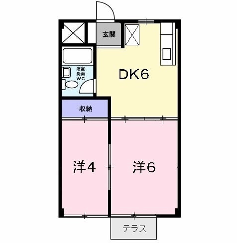 シティーハイツ奈良橋の間取り