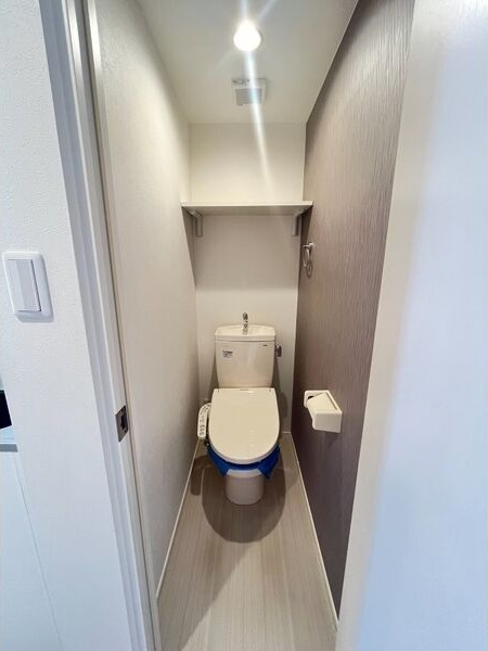 ハーモニーテラス柳堀のトイレ|落ち着いた色調のトイレです