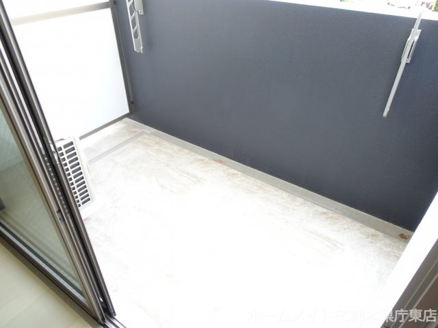 熊本市南区田迎６丁目の賃貸マンションのバルコニー