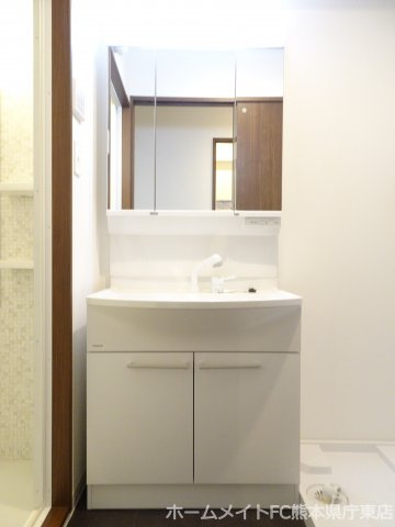 熊本市南区田迎６丁目の賃貸マンションの独立洗面台