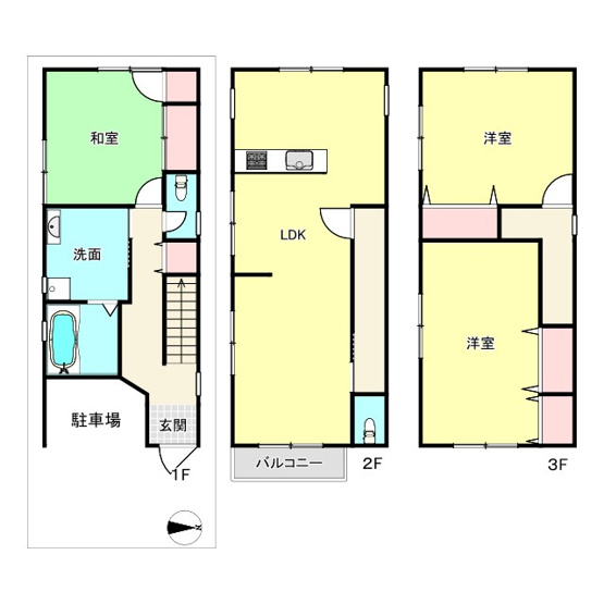 【間取り】 | 寝屋川市池田旭町戸建