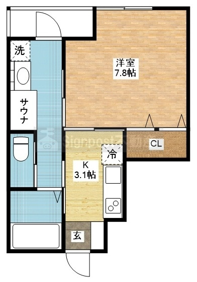 Signpost　クロスの間取り