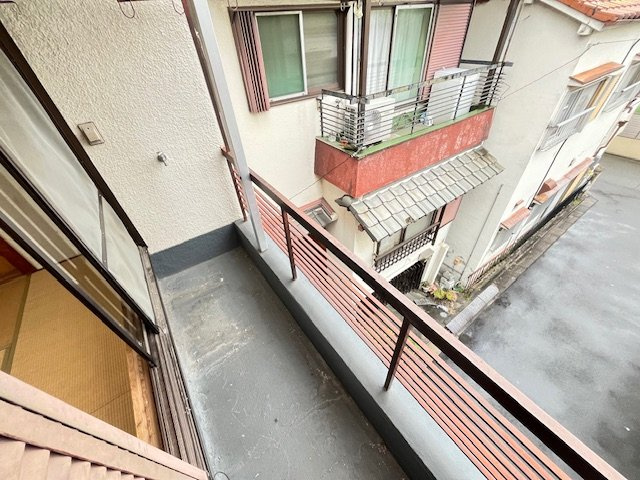 堺市中区福田貸家のバルコニー