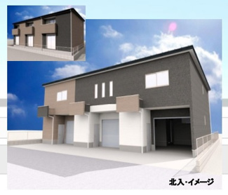 【外観パース】 | 仮称　善進町４丁目連家轟