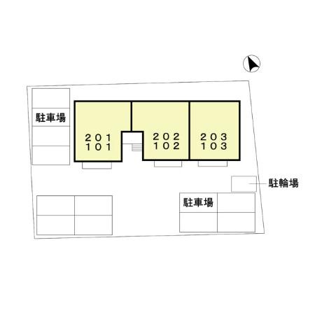 フローラハイツの区画図