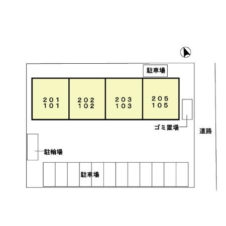 グリーンヒルズたかおの区画図