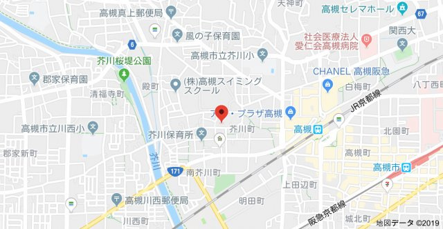 山崎マンション16高槻芥川の地図