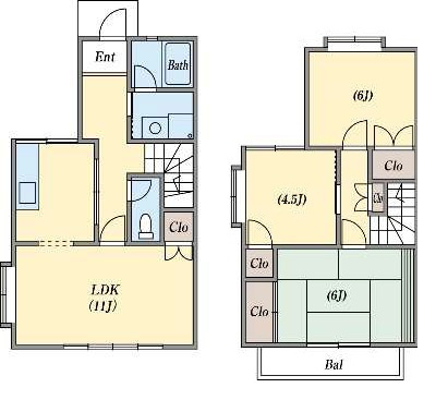 タウンハウスＭＫの間取り