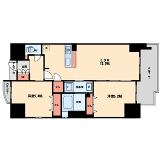 【間取り】 | エステムコート谷町四丁目 | エステムコート谷町四丁目　間取り