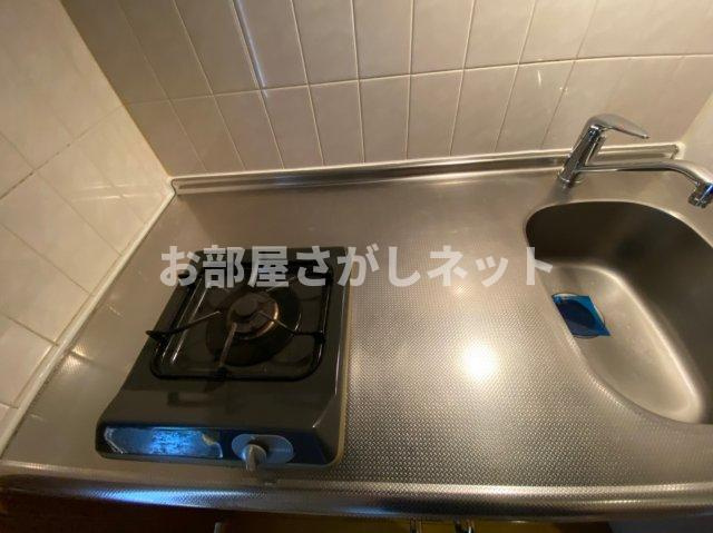 フェニックス北新宿エルミタージュ【おとり物件なし】#学生・社会人にオススメ！初期費用分割払いOK！のキッチン|1口ガスコンロ