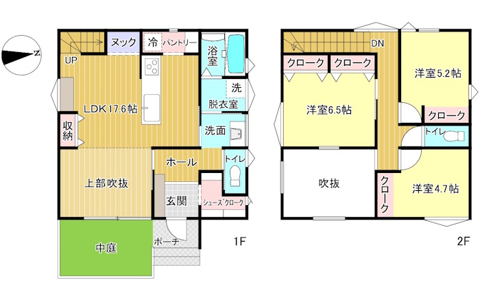 新築住宅　粟野東2丁目の間取り