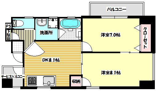 冨永薬局ビルの間取り