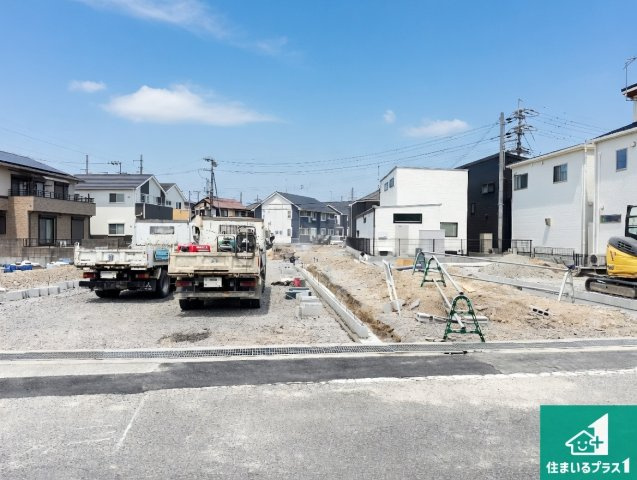 明石市二見町西二見　第23期　新築一戸建ての外観|周辺は落ち着いた街並みの住宅地！子育てがしやすい住環境です！まだ未完成ですが、現地でしかわからない事もございます。是非一度ご覧ください。