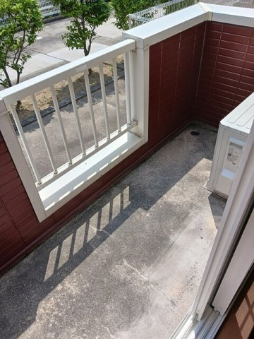 グリーンハイツ　Ａ　　刈谷市近郊の賃貸はクラスホーム刈谷店のバルコニー|外からの目が気にならないバルコニーで洗濯物が干せます