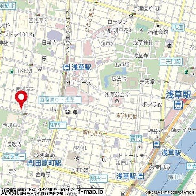 ファミール浅草シティウエスト【おとり物件なし】#学生・社会人にオススメ！初期費用分割払いOK！の地図