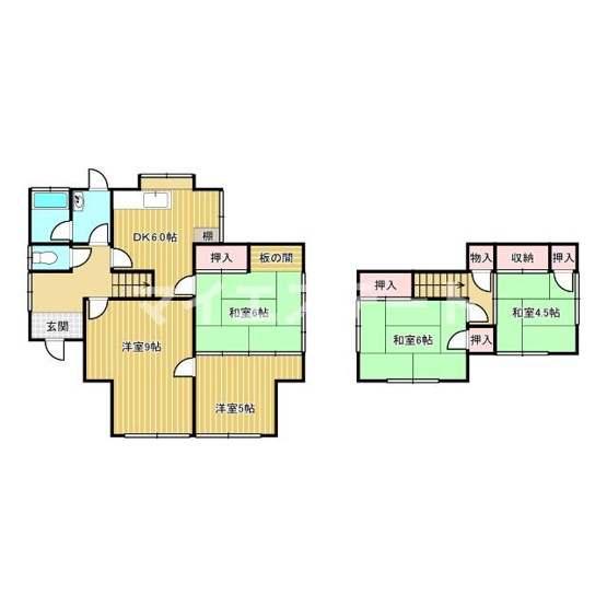 【間取り】 | 古閑中町戸建
