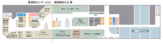 福岡朝日ビルの区画図