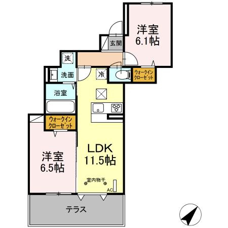 リヴェール港南の間取り