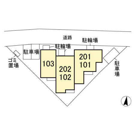 メゾン・ヴィオレットの区画図