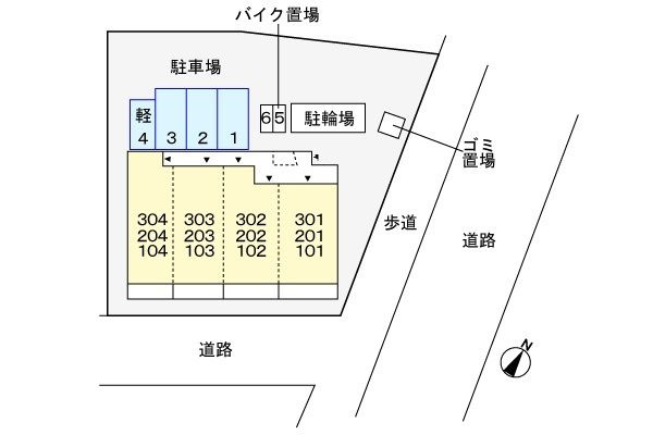 アウル吉祥寺南の駐車場