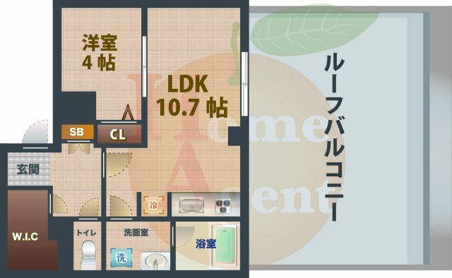 【間取り】 | （仮称）PREMIUM CUBE高円寺DEUX | 1LDKのお部屋です。