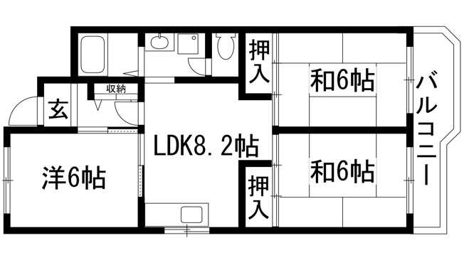【間取り】 | 宝塚安倉6号棟