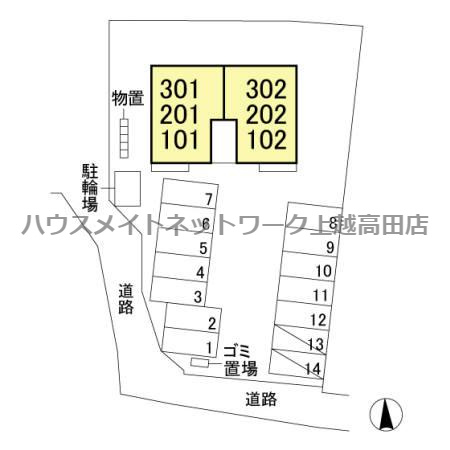ベルファミーユの区画図|配置図