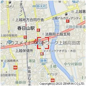 ベルファミーユの地図|位置図