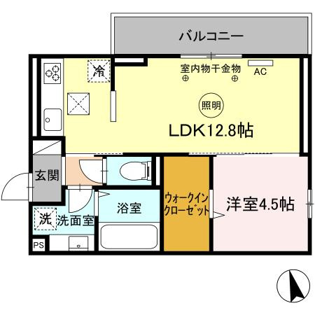 アピリシティⅡの間取り|使い勝手の良い間取りです♪