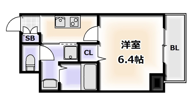 【間取り】 | グランパシフィック大国町