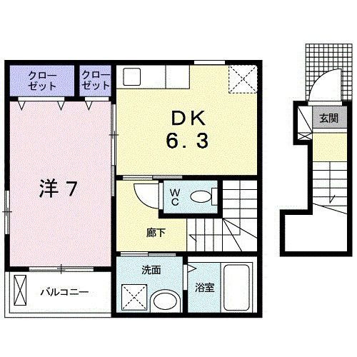 アルテグラン調布の間取り