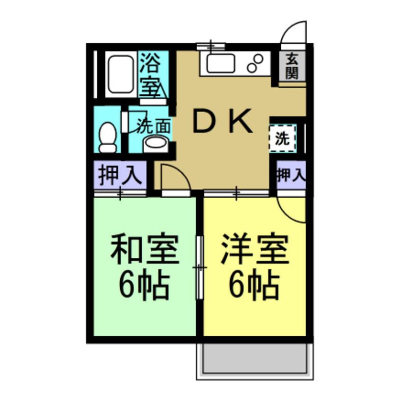 フレグランス多屋の間取り
