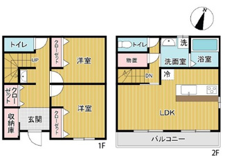 【間取り】 | 川口市戸塚鋏町　中古戸建