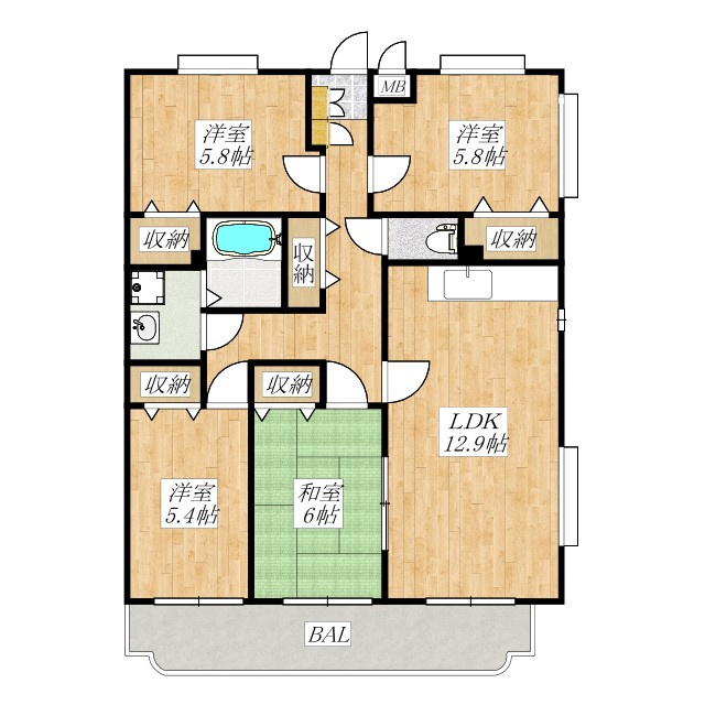 パストラルピアの間取り|人気の間取りです。