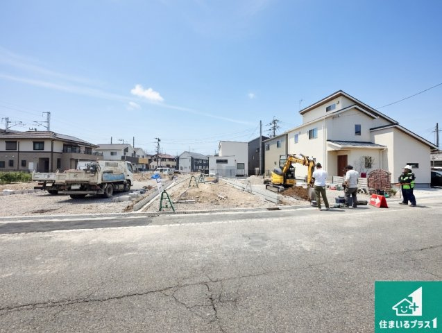 明石市二見町西二見　第23期　新築一戸建ての外観|周辺は落ち着いた街並みの住宅地！子育てがしやすい住環境です！まだ未完成ですが、現地でしかわからない事もございます。是非一度ご覧ください。