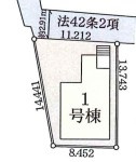 さいたま市見沼区東宮下　新築一戸建て　リーブルガーデン　01の区画図|1号棟
