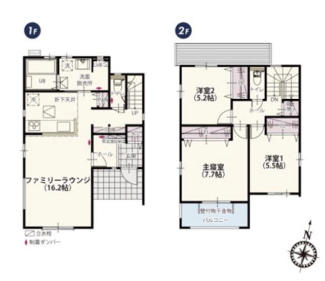 【間取り】 | 桶川市坂田第8期　クライン　新築戸建　全1棟　1号棟