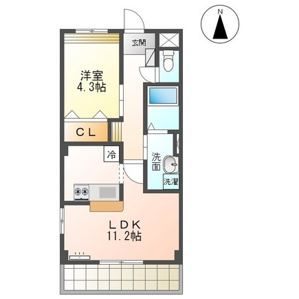 グレーシア水前寺の間取り