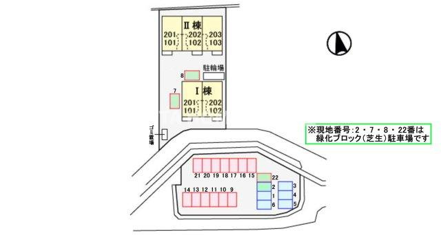 グリーン・エコーⅡの区画図