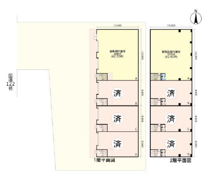 川口市大字石神の倉庫の間取り