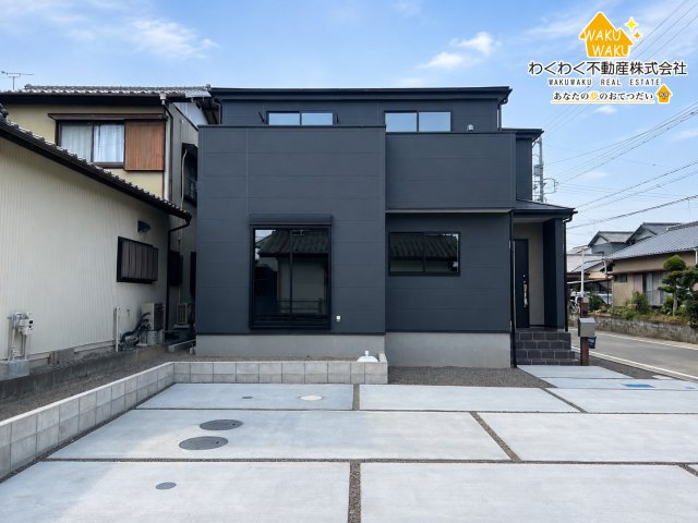 藤枝市時ケ谷　新築戸建の前面道路含む現地写真|【限定1棟】2026年7月下旬撮影