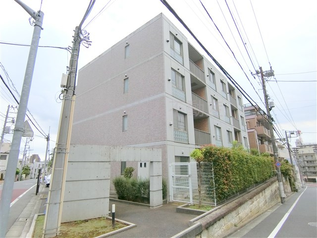 シエールグラン久が原の外観|2004年3月築　RC鉄筋コンクリート造地上4階建て総戸数24戸
東京都大田区久が原5丁目　東急池上線千鳥町駅近最寄り徒歩5分