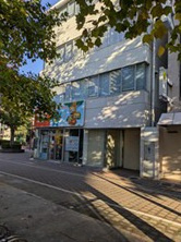 野田屋町1丁目桃太郎大通り沿い4階建テナントビルの外観