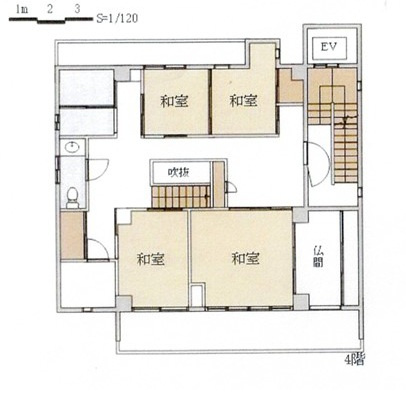 野田屋町1丁目桃太郎大通り沿い4階建テナントビルの間取り|４F店舗事務所137.52㎡