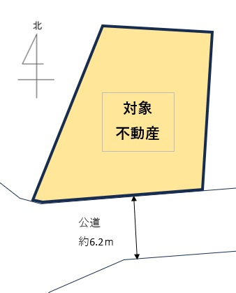 南区西本浦町の土地図
