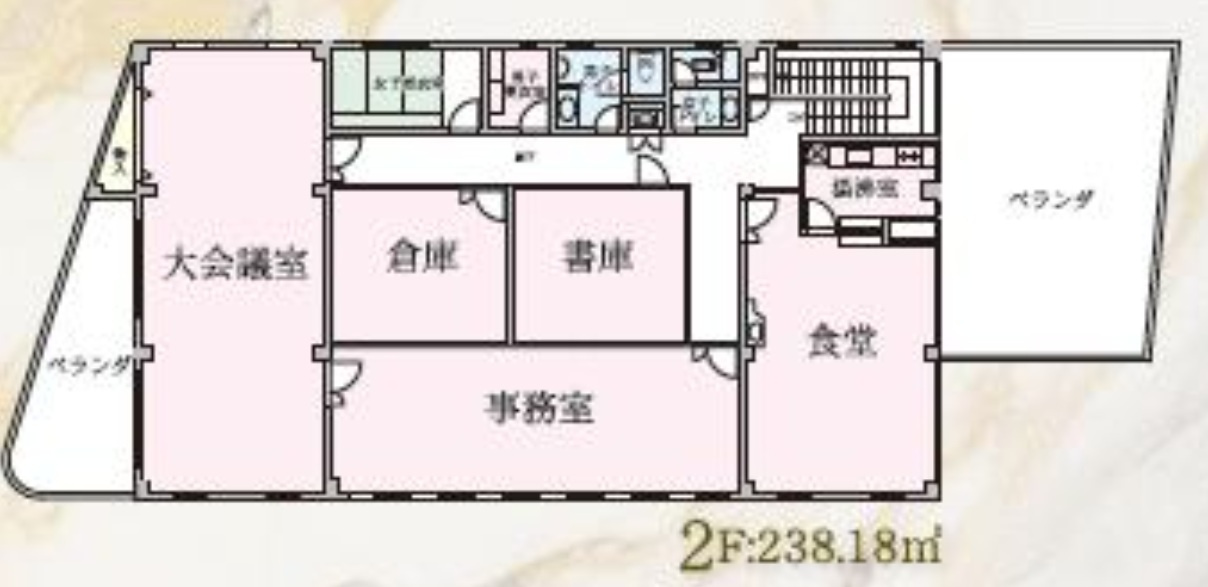 越谷市千間台東２丁目の店舗事務所の間取り