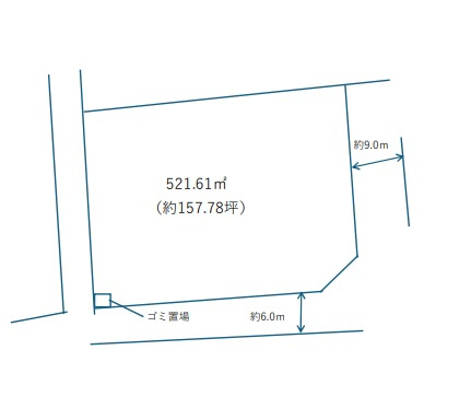 西宮市高塚町　売土地の土地図